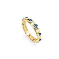 Anillo Amen Rosari in Plata Zirconia AROGBL-16 - AROGBL-16